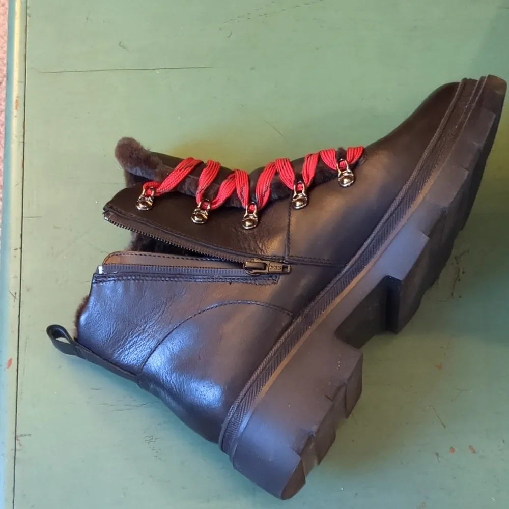 Naturalizer Julian Waterproof Boot Black Leather Upper - Picture 6 of 12